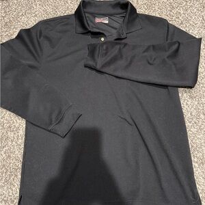 Black long sleeve men’s polo